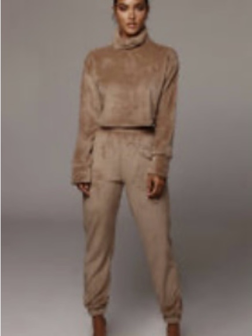 Jluxlabel Taupe Teddy Bear Set